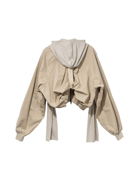 Cotton Bolero Jacket w/ Hoodie
