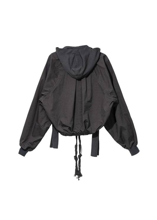 Cotton Bolero Jacket w/ Hoodie
