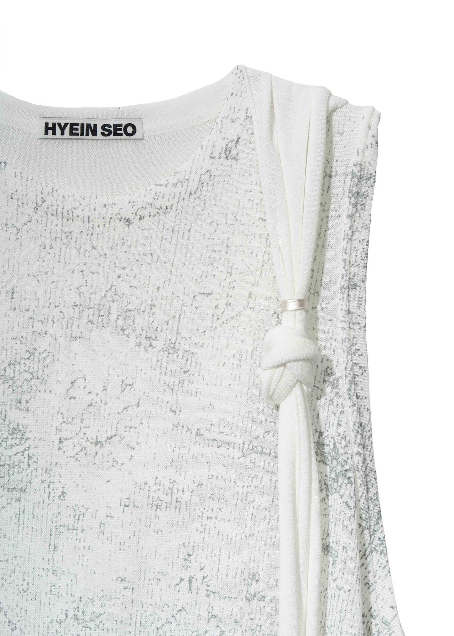 Sleeveless Knit w/ Macrame Hoodie