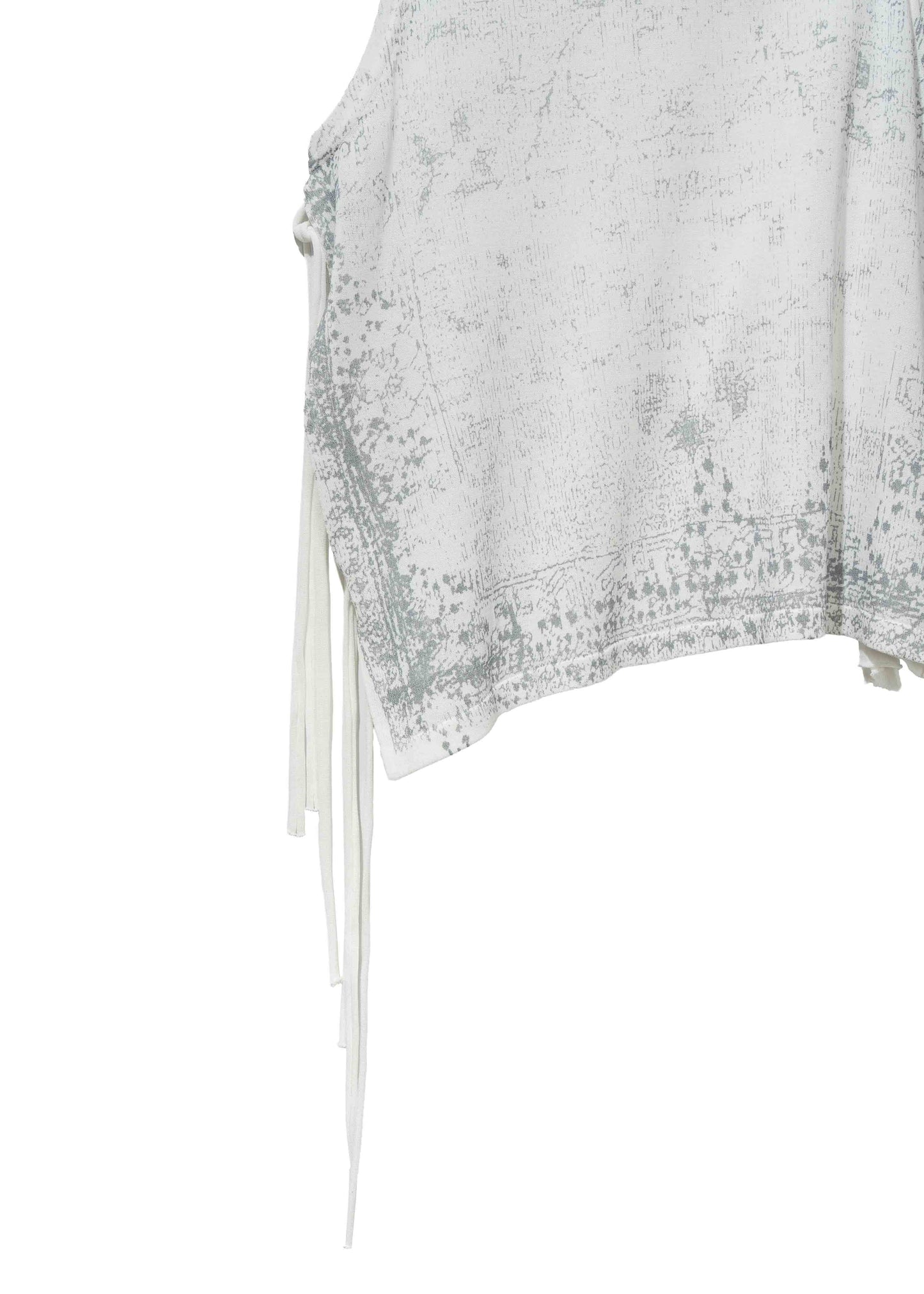 Sleeveless Knit w/ Macrame Hoodie