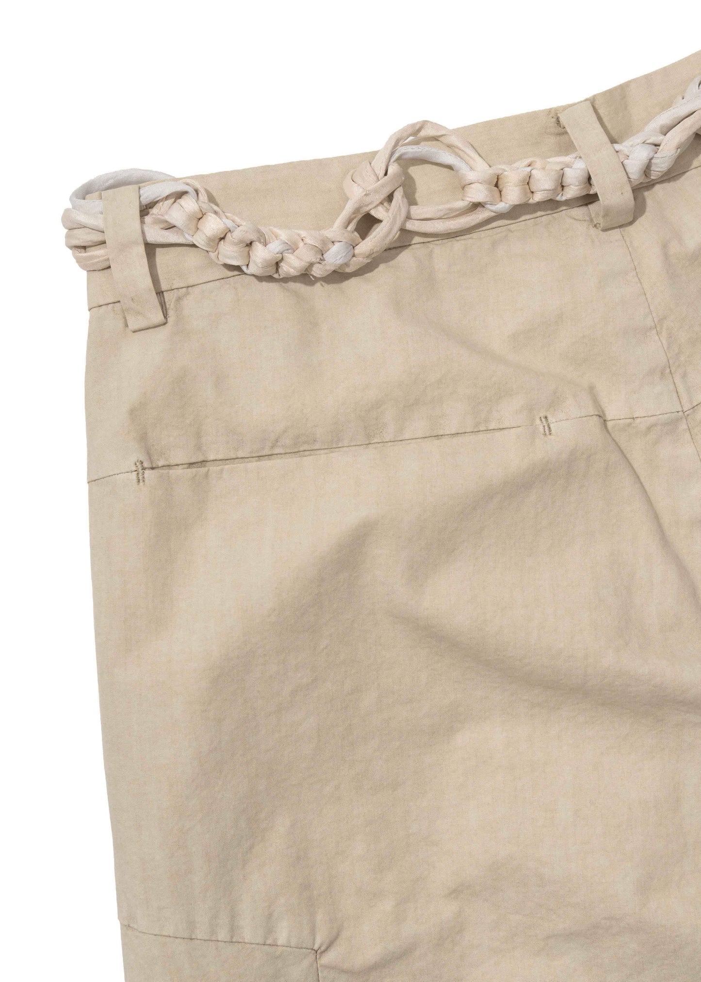 Wide Pants w/ Macrame Belt