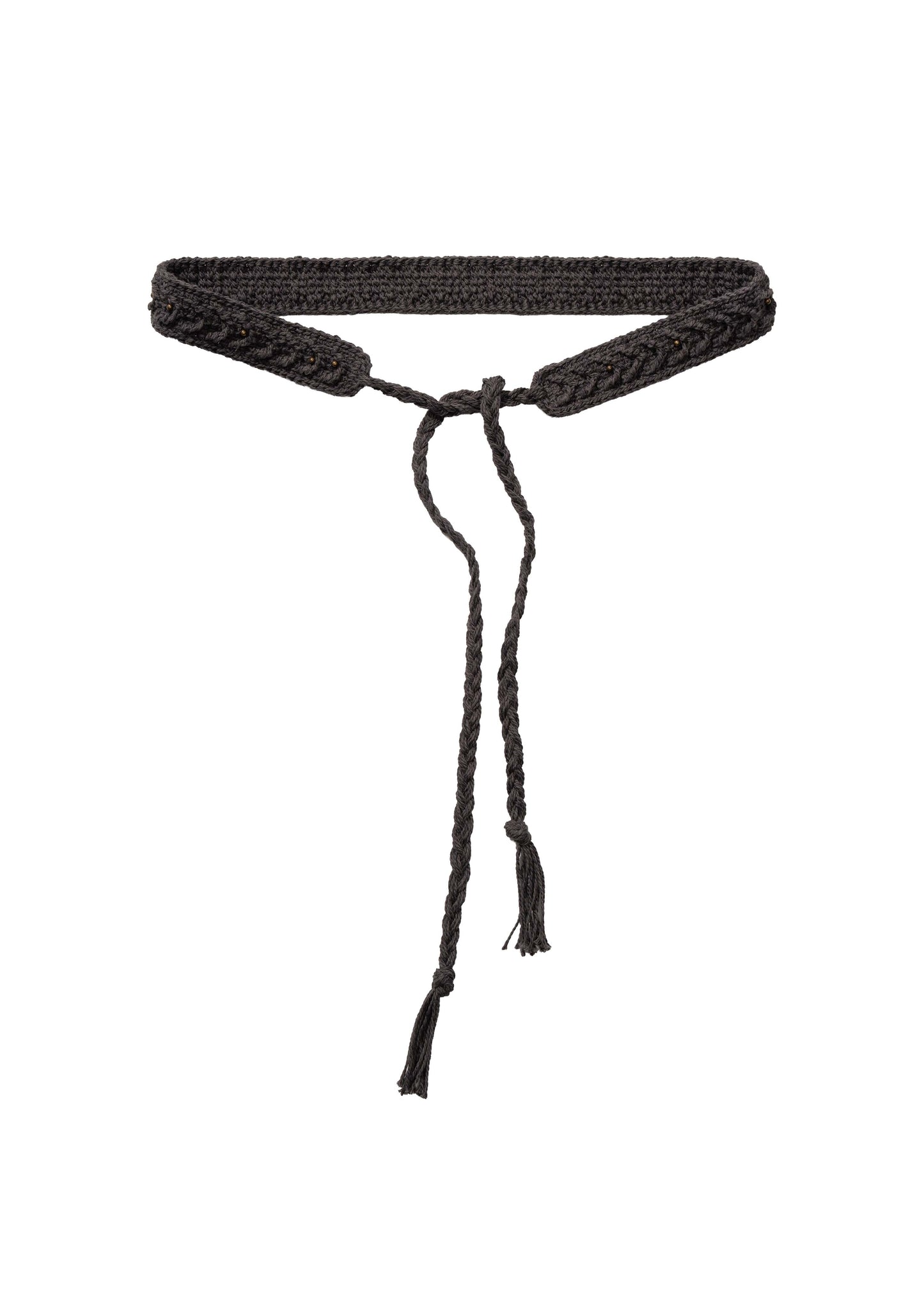 Bent Trouser w/ Knitted Belt