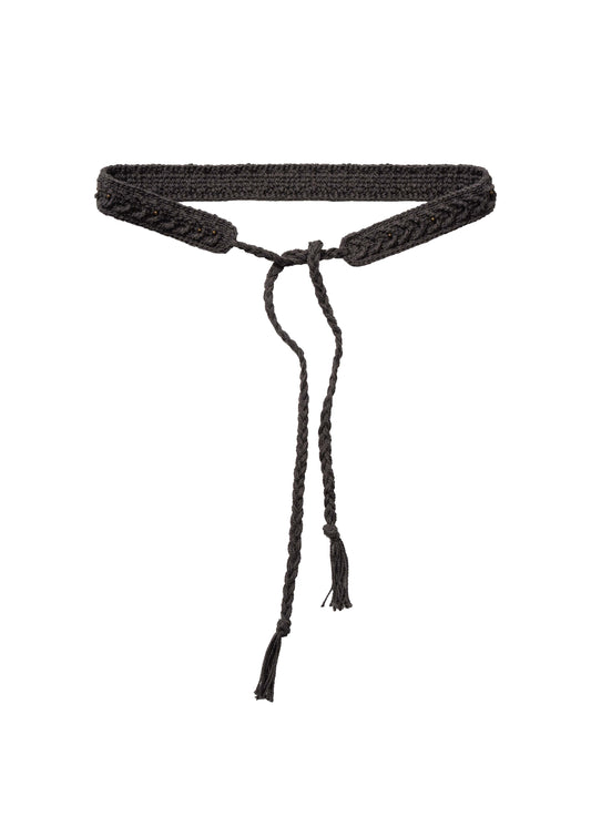 Bent Trouser w/ Knitted Belt
