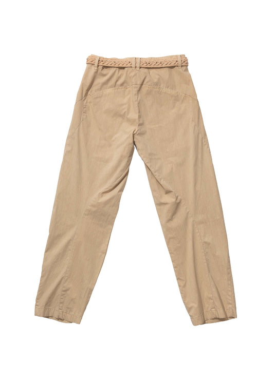 Bent Trouser w/ Knitted Belt