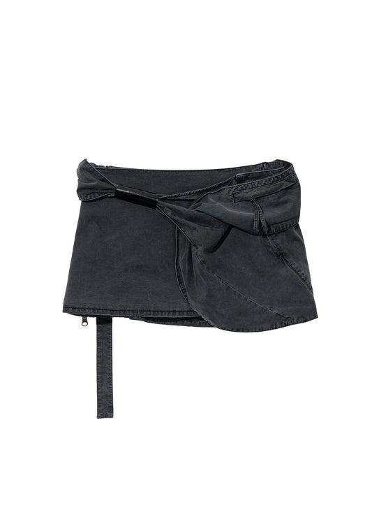 Knotted Mini Skirt