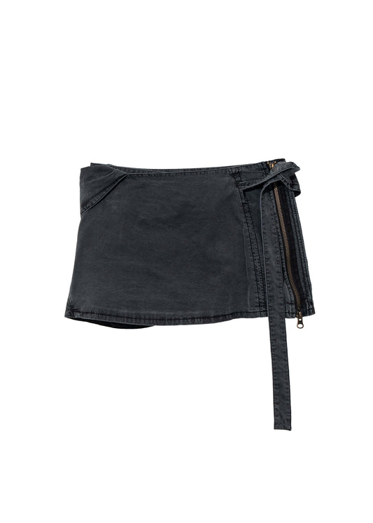 Knotted Mini Skirt