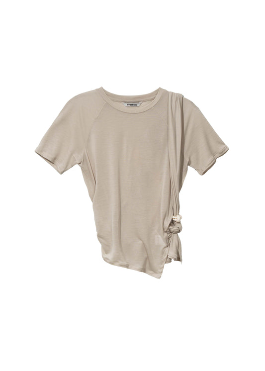 Tied Asymmetric T-shirt