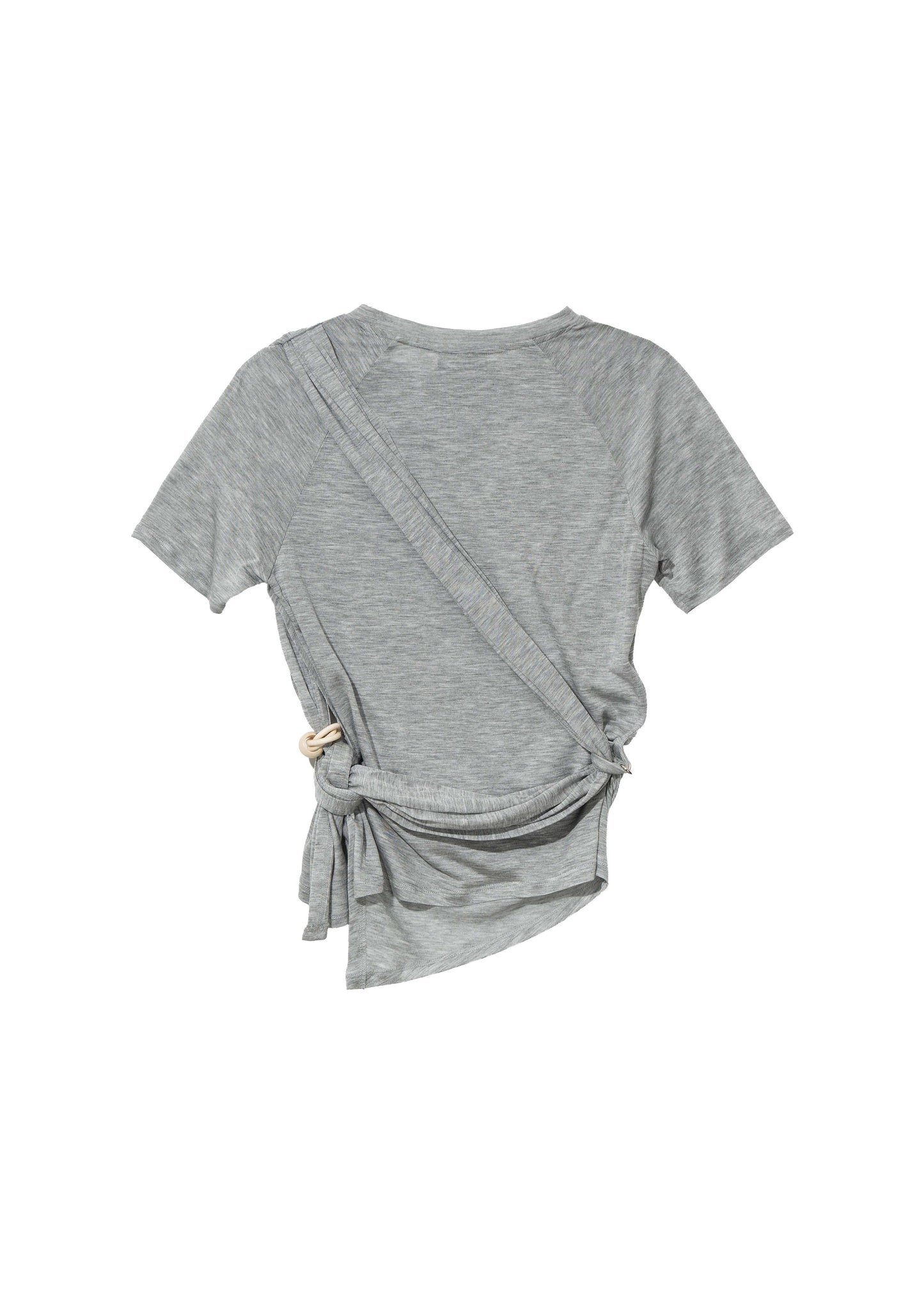 Tied Asymmetric T-shirt