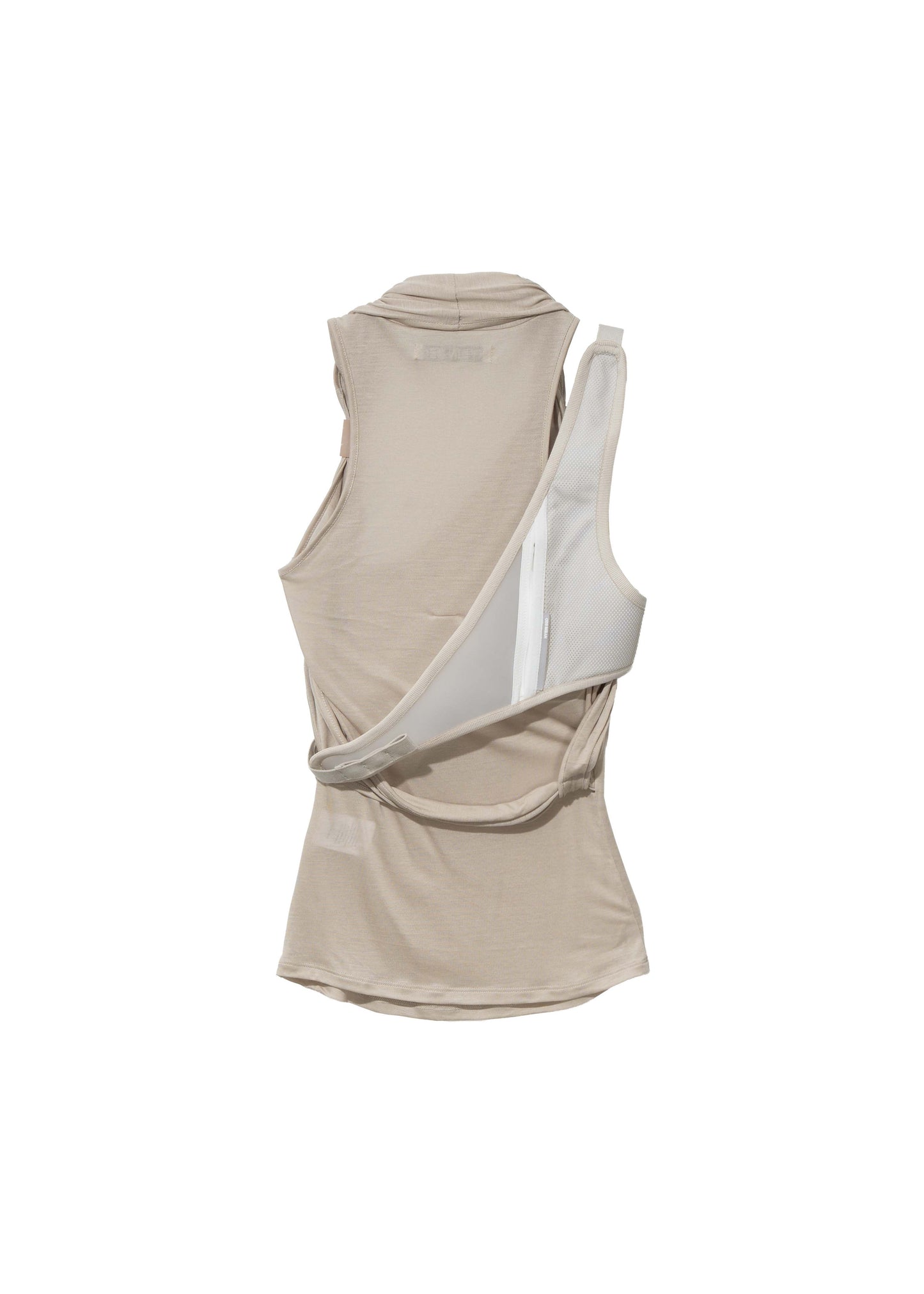 Sleeveless Knot Top w/ Back Strap