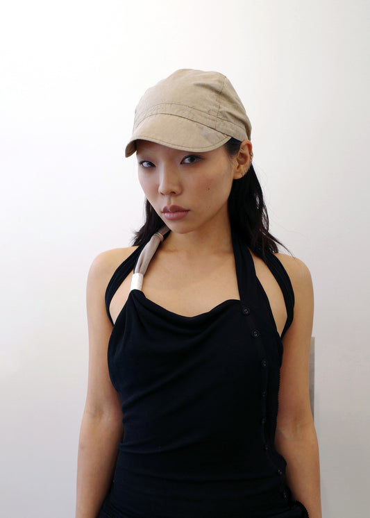 Washed Shirring Cap
