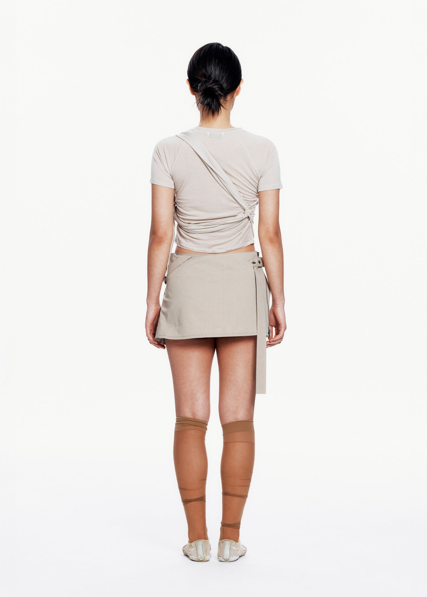 Tied Asymmetric T-shirt
