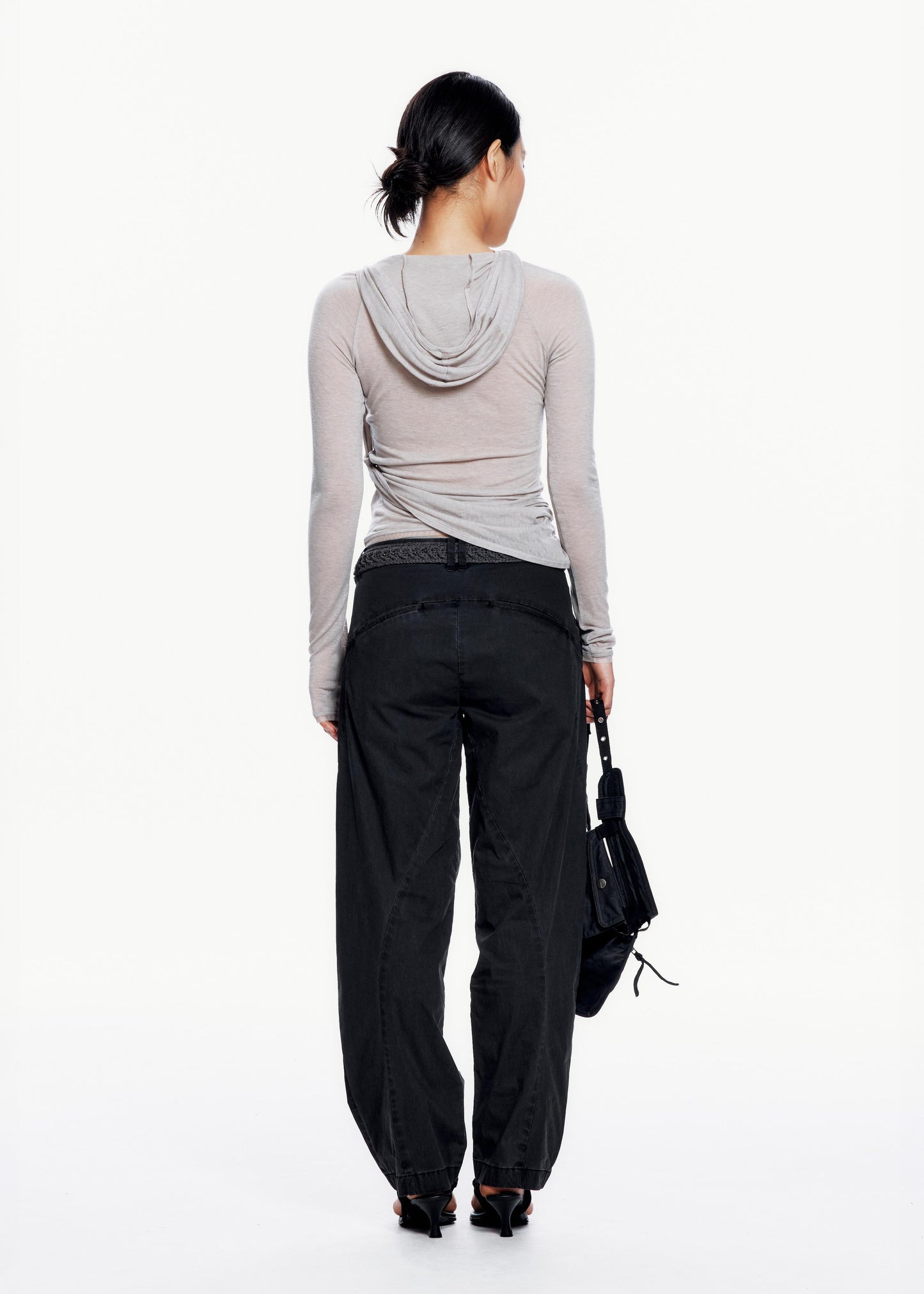 Bent Trouser w/ Knitted Belt