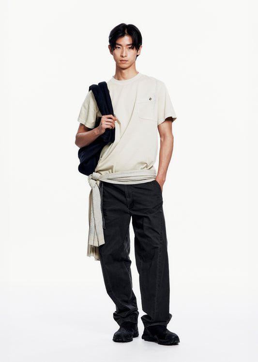 Basic T-shirt w/ Graphic Scarf