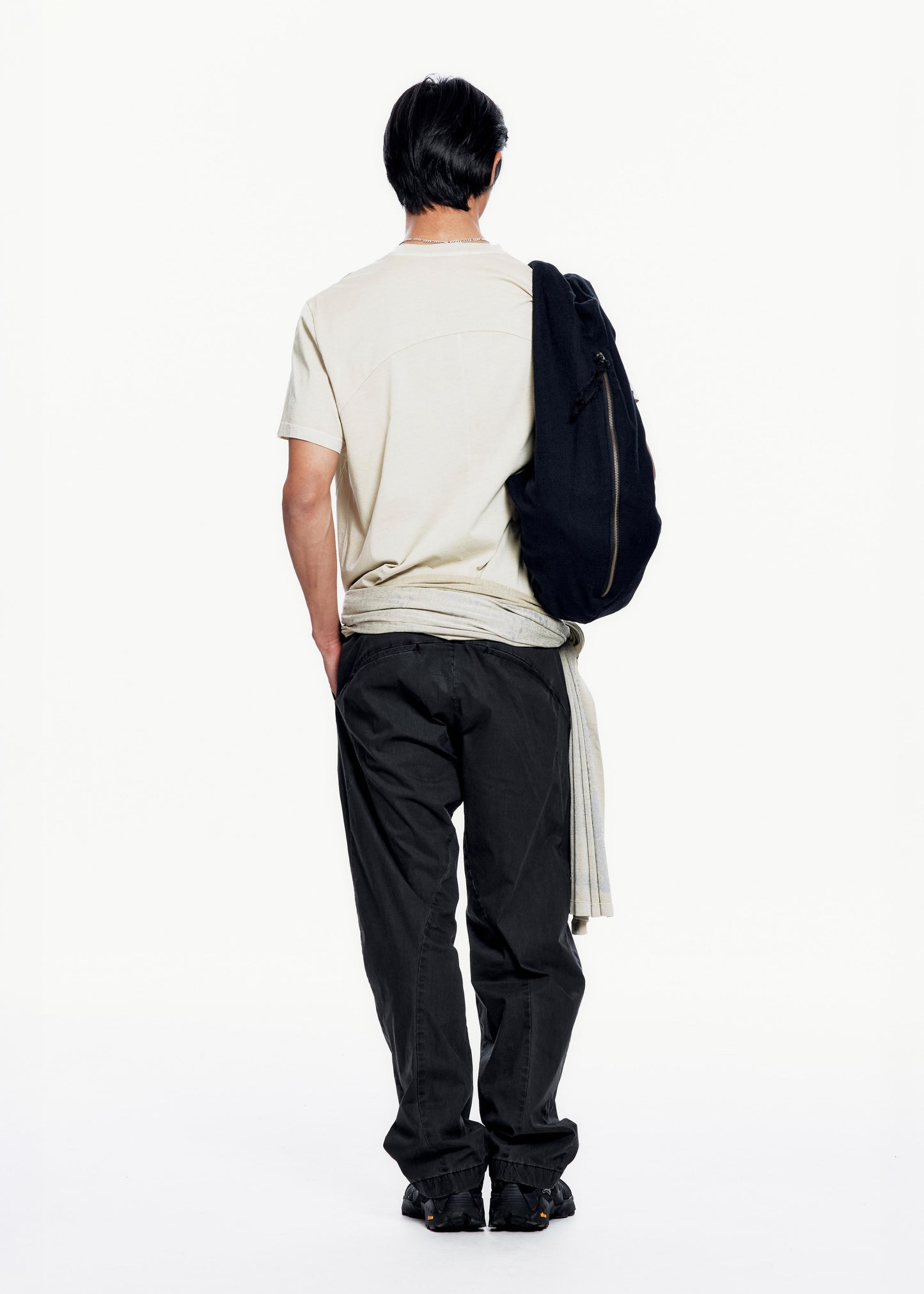 Bent Trouser w/ Knitted Belt