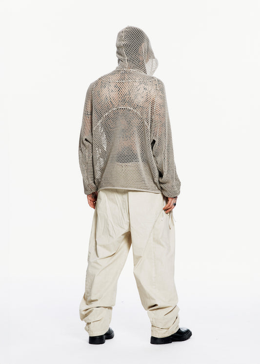 Washed Mesh Hoodie