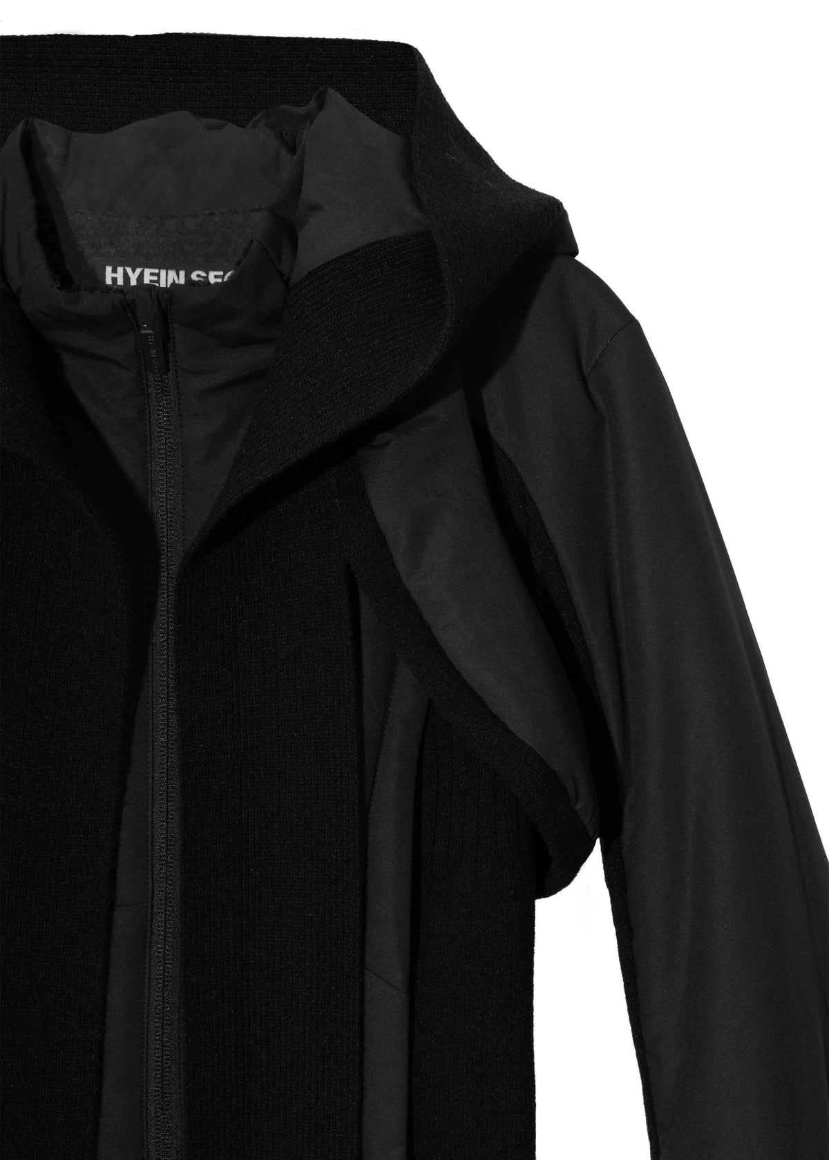 Paneled Jacket w/ Harness Hoodie
