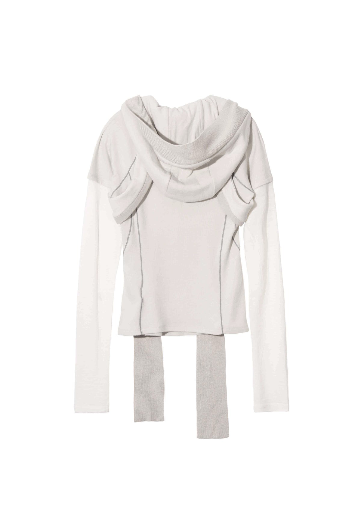 Layered T-Shirt w/ Harness Hoodie