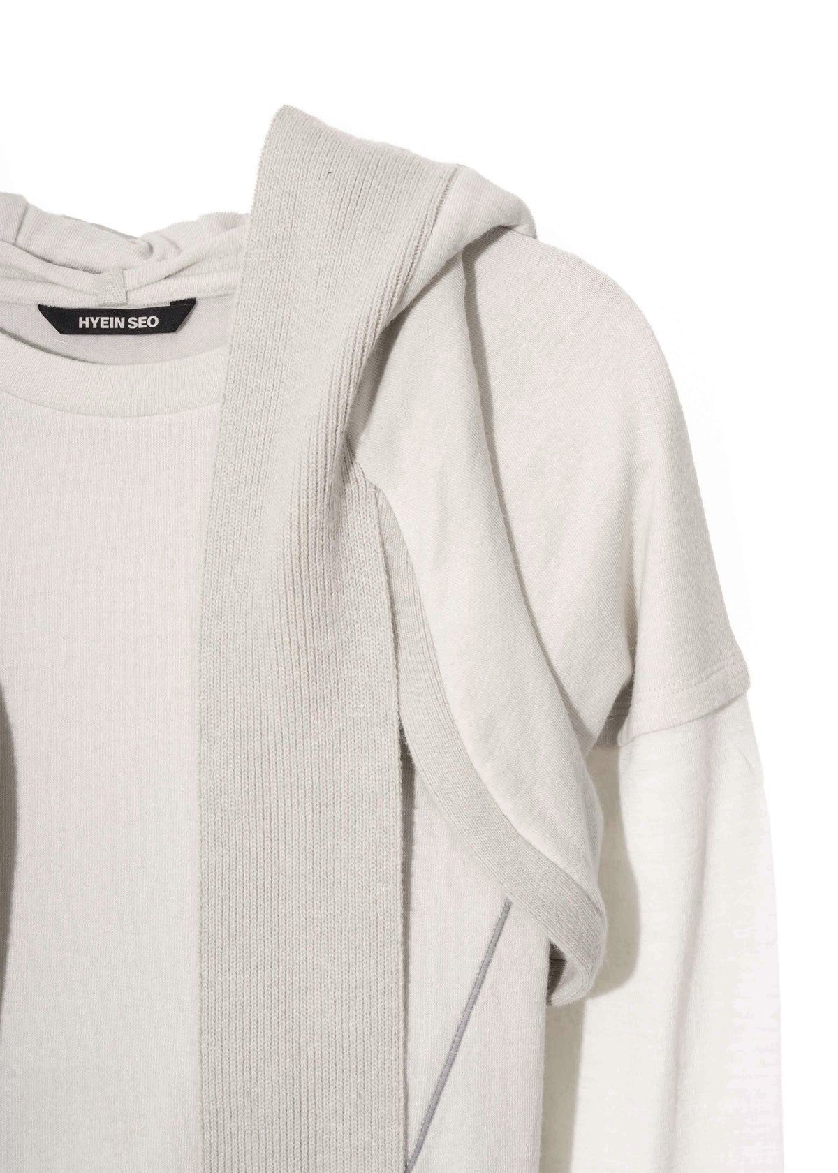 Layered T-Shirt w/ Harness Hoodie