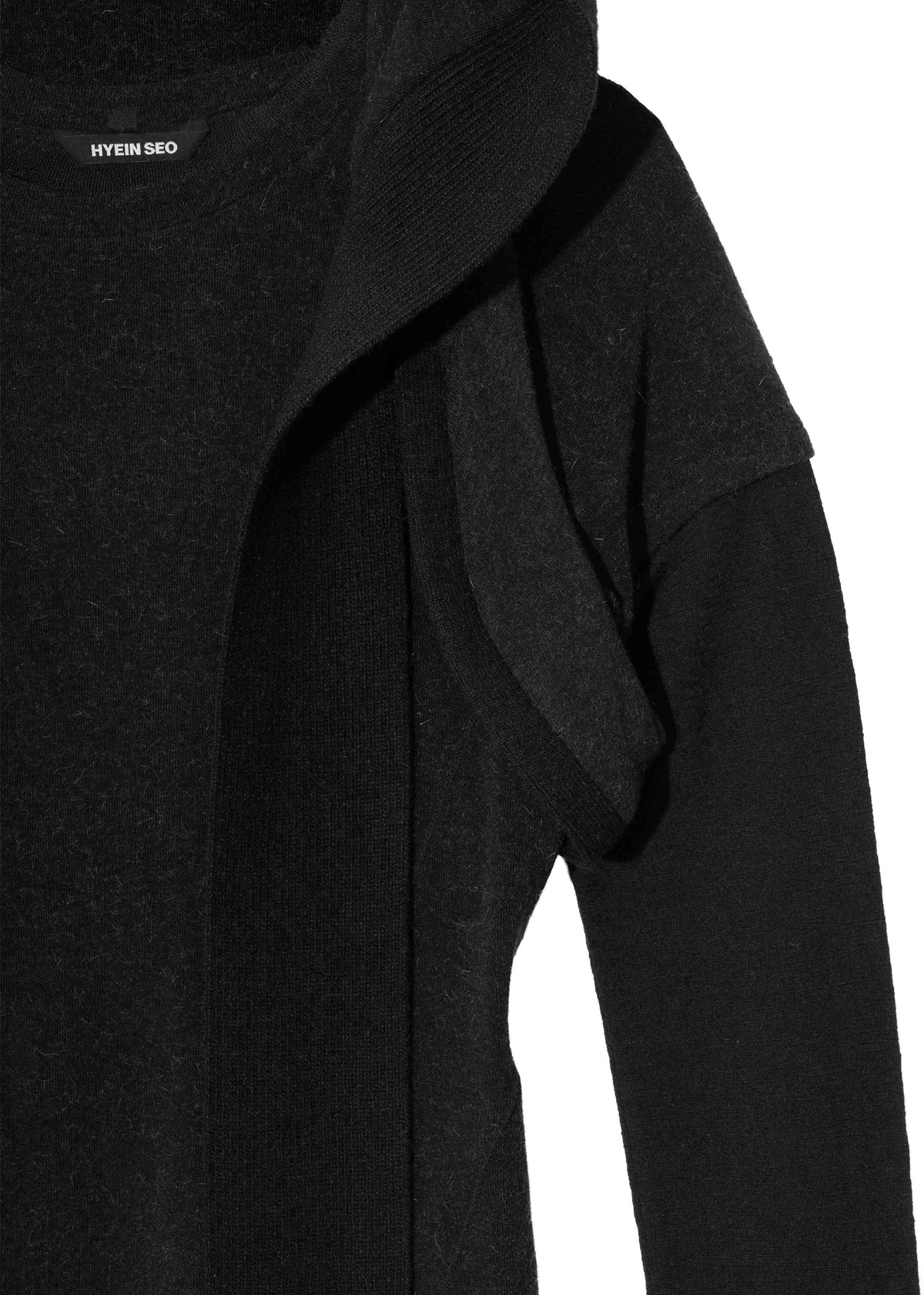 Layered T-Shirt w/ Harness Hoodie