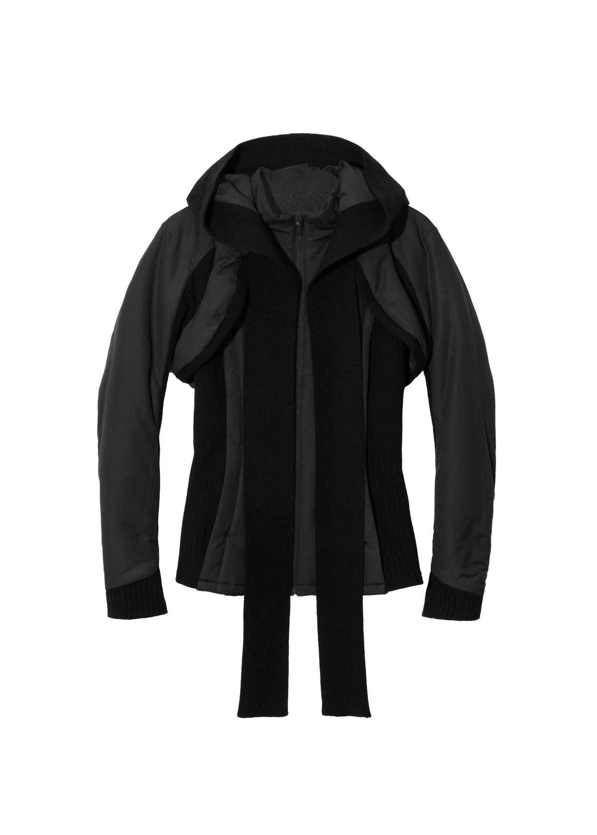 Paneled Jacket w/ Harness Hoodie