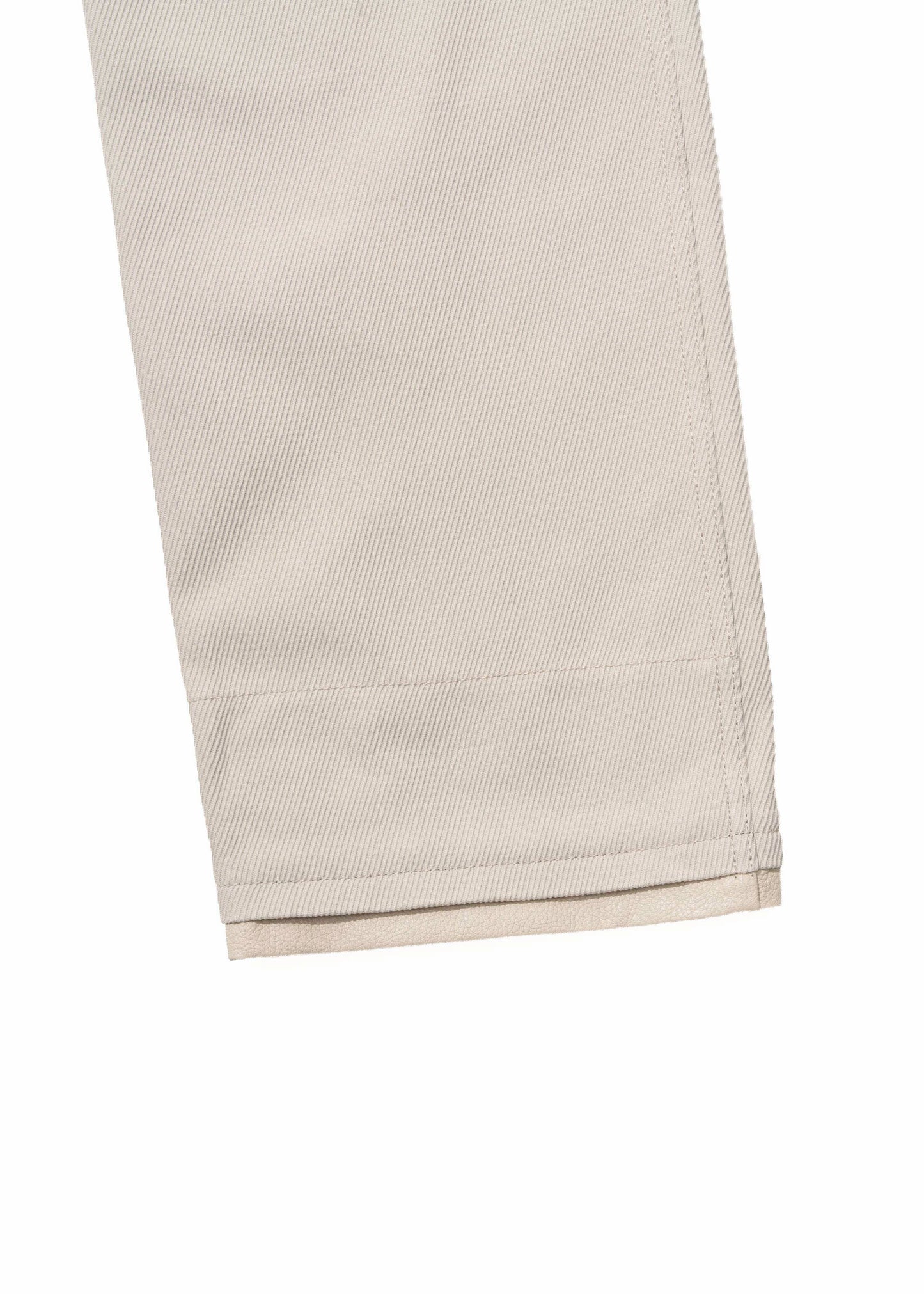 Leather-Trim Pants