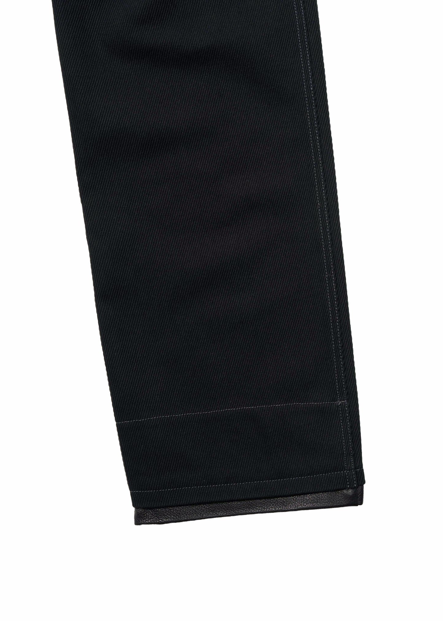 Leather-Trim Pants