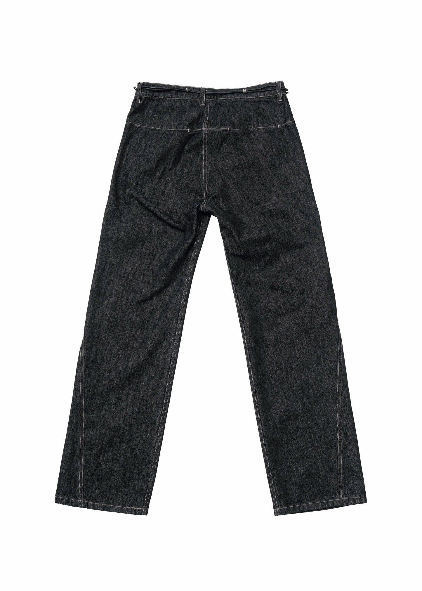 Denim Pants w/ String Belt
