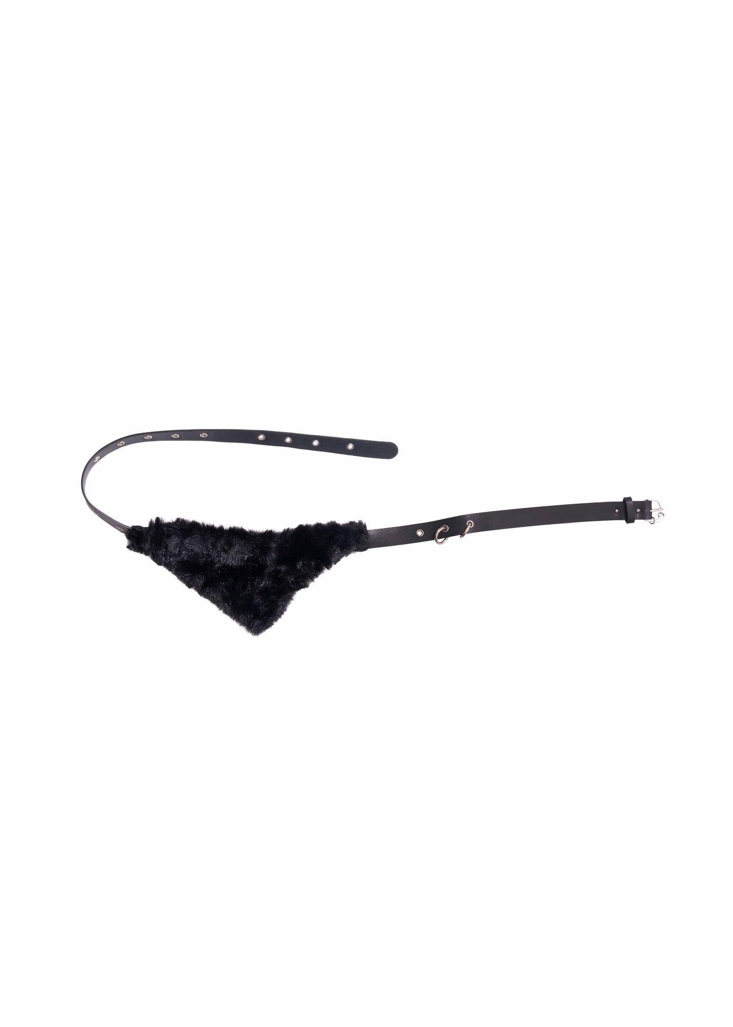 Fur Pocket Pants w/ Leather Belt