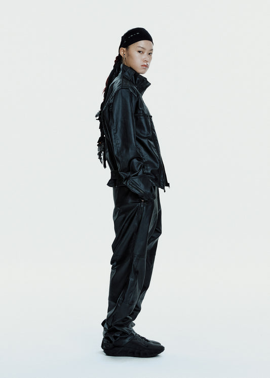 Coated Cotton Rider Jacket