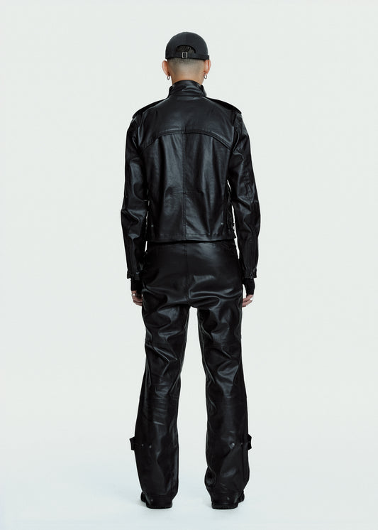 Coated Cotton Rider Pants
