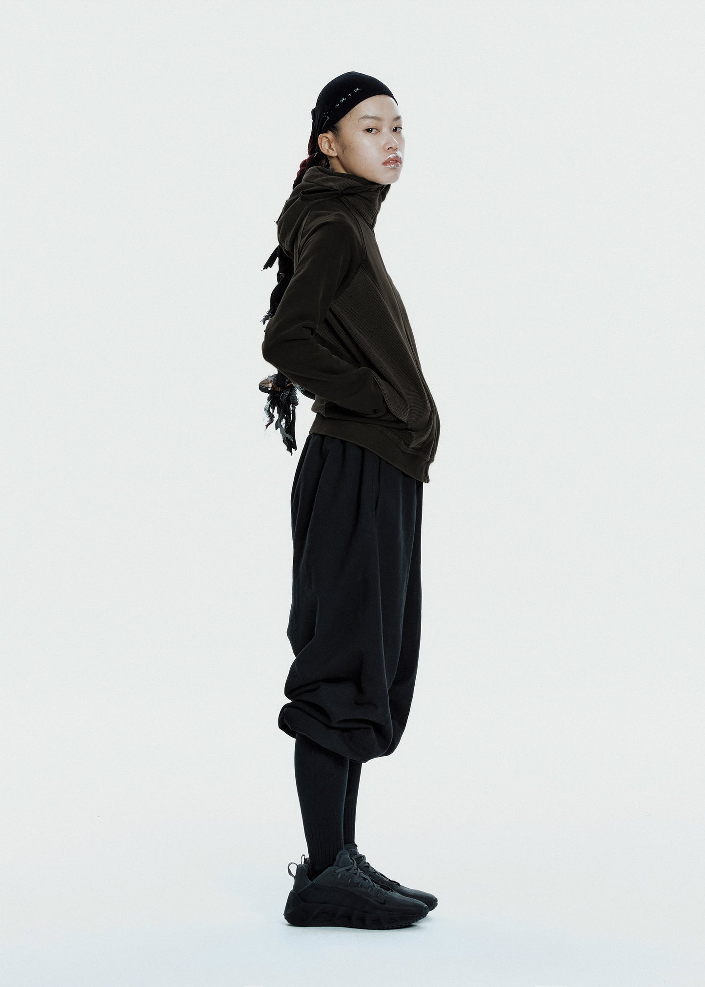 Slashed Zip Hoodie