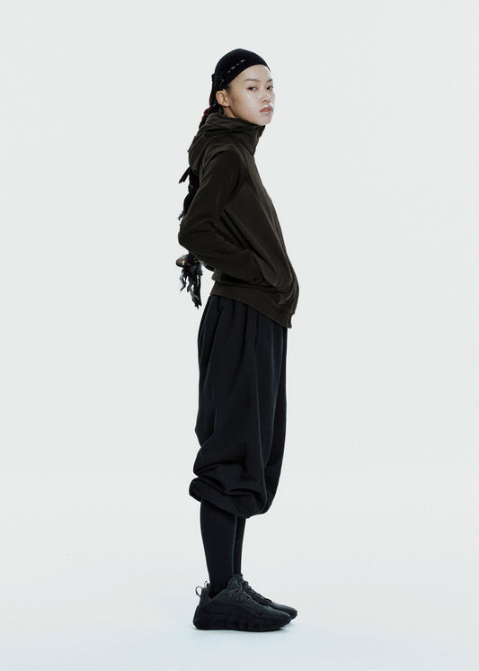 Slashed Zip Hoodie
