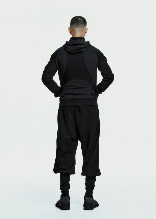 Slashed Zip Hoodie