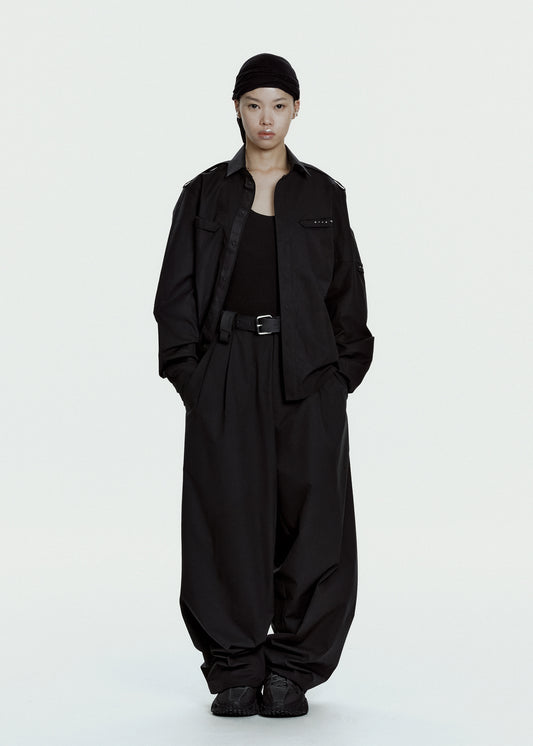 Wool Wide Pants