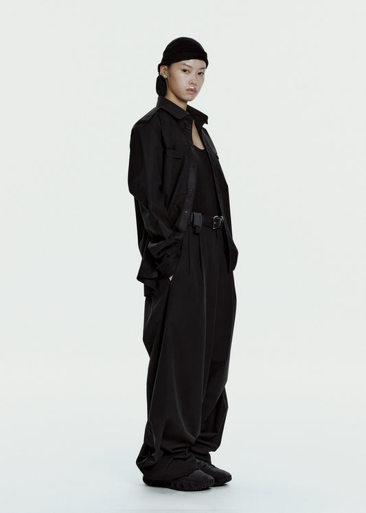 Wool Wide Pants