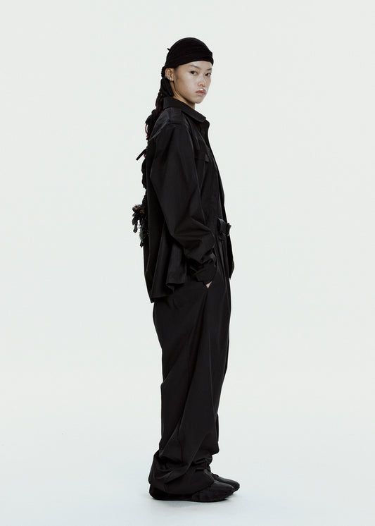 Wool Wide Pants