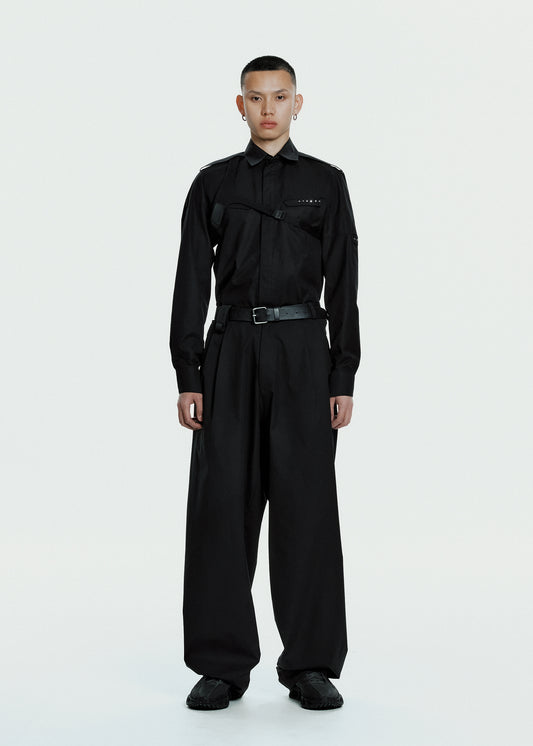 Wool Wide Pants
